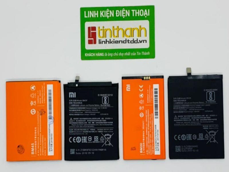 các viên pin của Xiaomi Linh kiện điện thoại Xiaomi được mua nhiều nhất là các viên pin