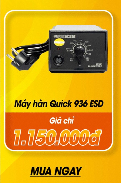 mung mua he sang qua tang khong gioi han 10 Máy hàn Quick 936 ESD Linh kiện Nhật giá chỉ 1.150.000 đồng