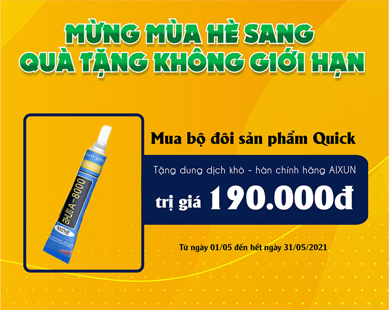 mung mua he sang qua tang khong gioi han 6 Dung dịch hỗ trợ khò - hàn cao cấp, chính hãng, trị giá 190.000 đồng