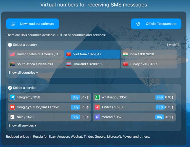 Trang web Sms-man giúp tạo số điện thoại ảo Mỹ nhanh chóng