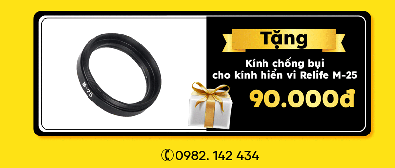 Tặng Kính chống bụi cho kính hiển vi Relife M-25 90.000đ