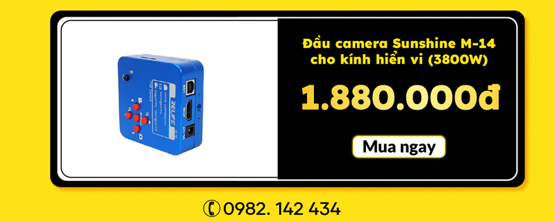 Đầu camera Sunshine M-14 cho kính hiển vi (3800W)