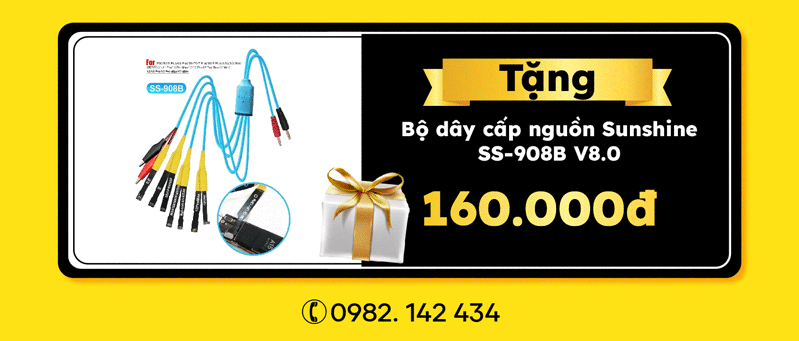 Tặng Bộ dây cấp nguồn Sunshine SS-908B V8.0 160.000đ