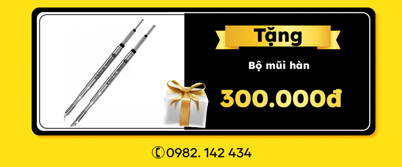 Tặng Bộ mũi hàn 300.000đ