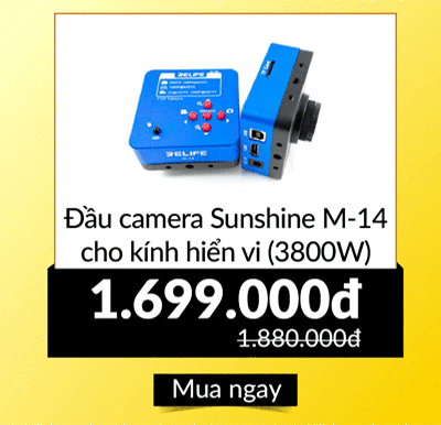Đầu camera Sunshine M-14 cho kính hiển vi (3800W)
