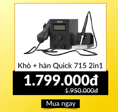 Máy khò + hàn Quick 715 2in1