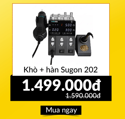 Máy khò + hàn Sugon 202