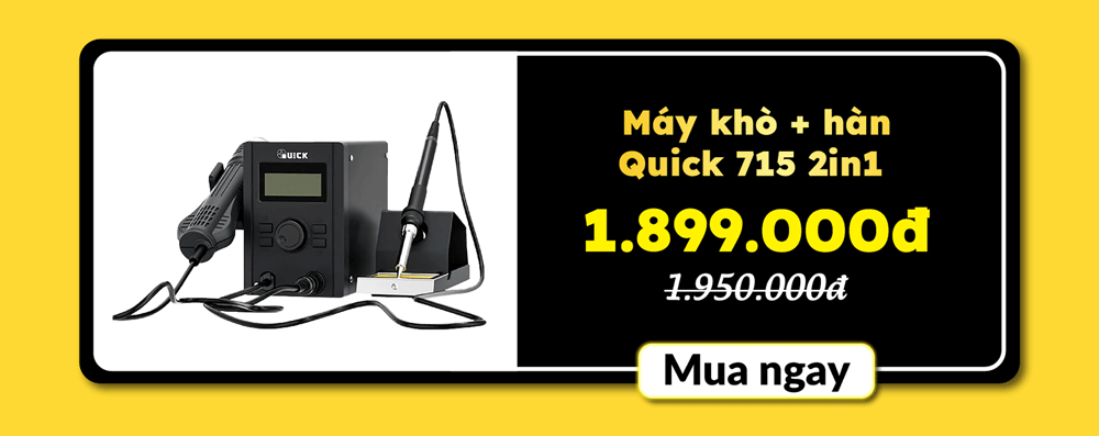 Máy khò + hàn Quick 715 2in1