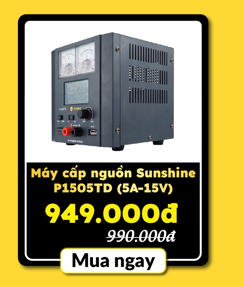 Máy cấp nguồn Sunshine P1505TD