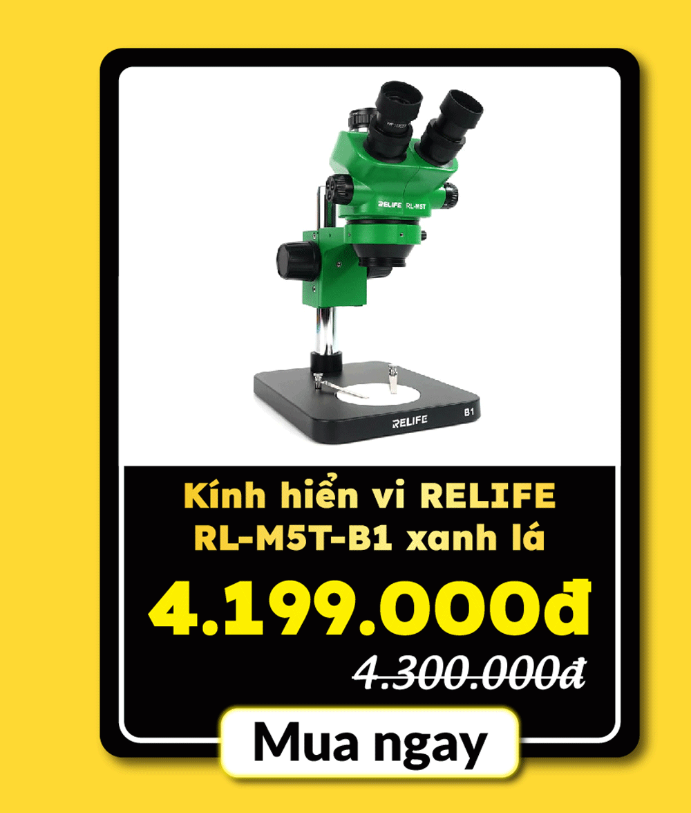 Kính hiển vi RELIFE RL-M5T-B1 Xanh lá