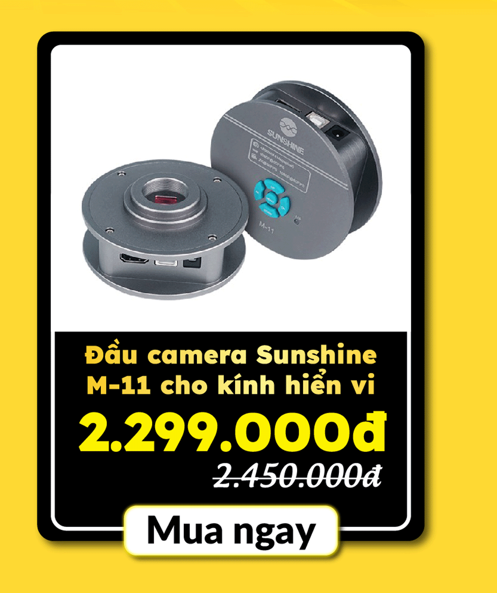 Đầu camera Sunshine M-11 cho kính hiển vi (4800W)