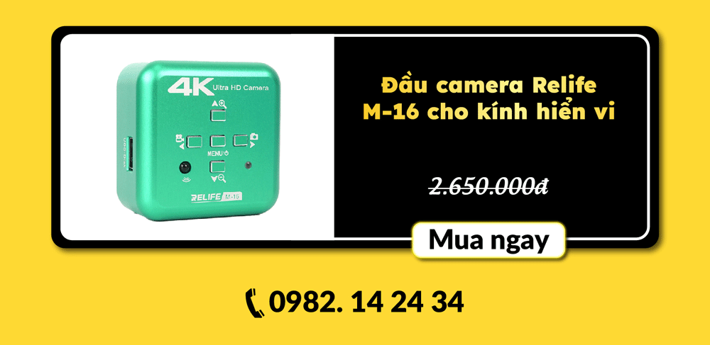 Đầu camera Relife M-16 cho kính hiển vi (4K/30 fps)