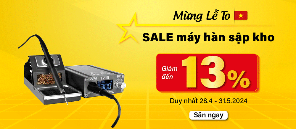 Máy hàn giảm đến 13%