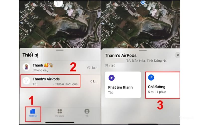 cách tìm tai nghe AirPods bị mất