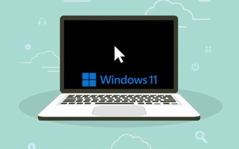 màn hình laptop bị đen chỉ thấy chuột