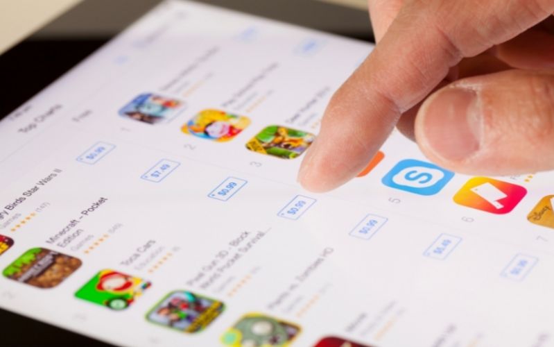 mất biểu tượng app store trên iphone