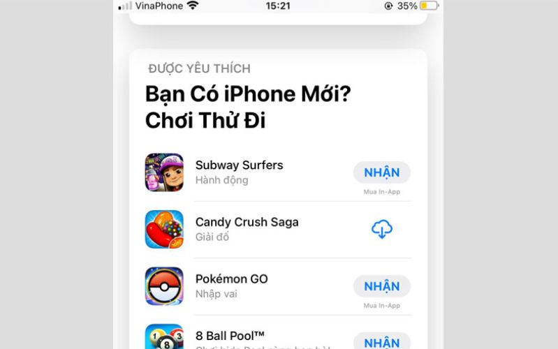 mất biểu tượng app store trên iphone
