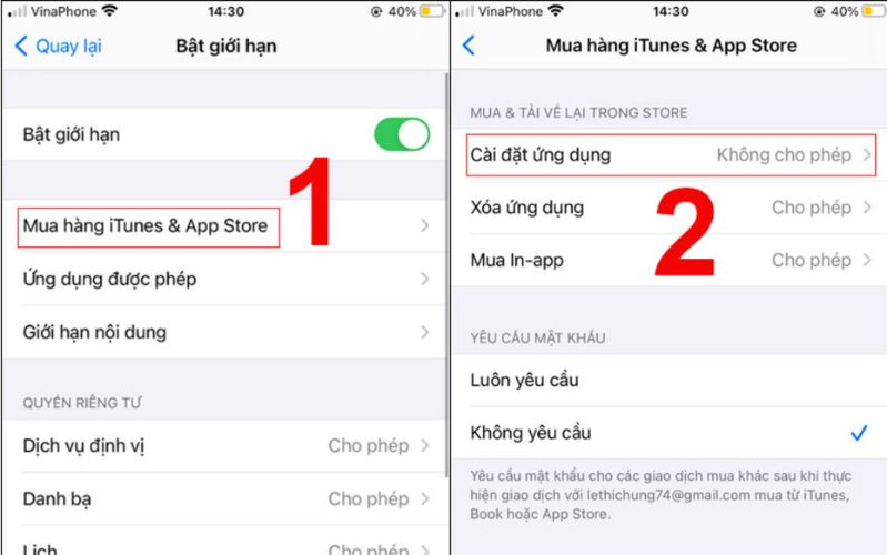 mất biểu tượng app store trên iphone