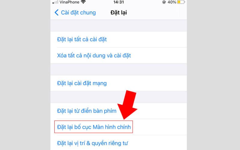 mất biểu tượng app store trên iphone