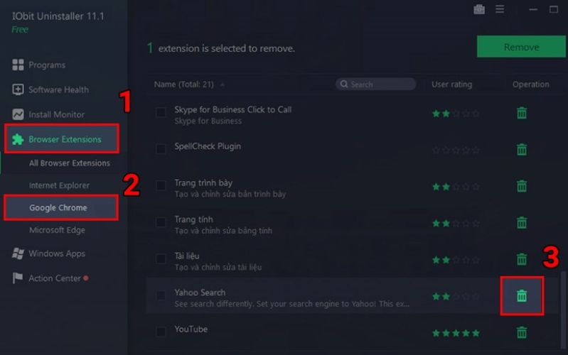 cách gỡ bỏ Yahoo Search trên Google Chrome
