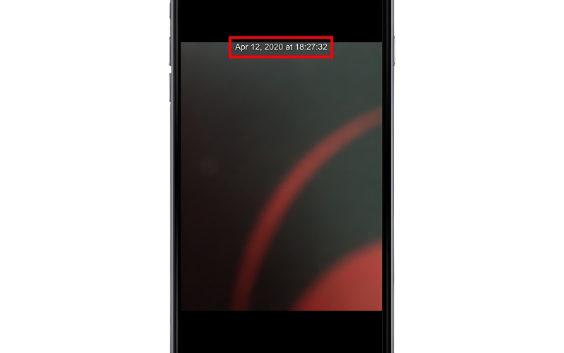 cài đặt chụp ảnh có ngày giờ trên iphone