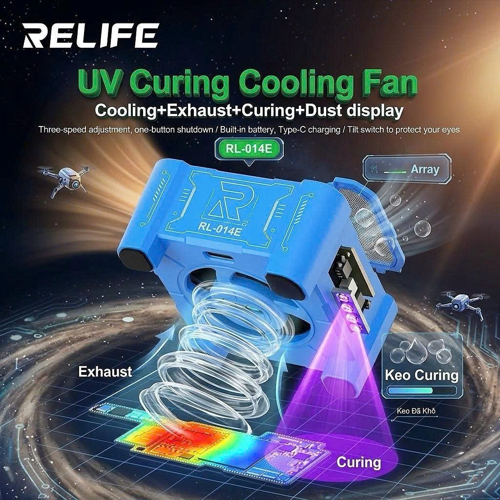 Đèn UV Relife RL-014E tích hợp quạt